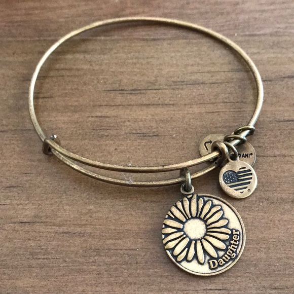 Alex + Ani Daughter Gold Bangle Bracelet - Picture 1 of 1